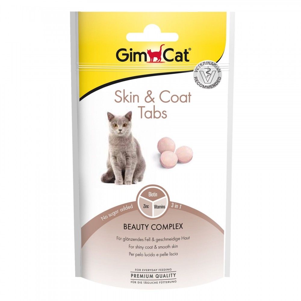 Ласощі для кішок GimCat Skin and Coat Tabs 40 г (для шкіри і вовни) (G-418711)