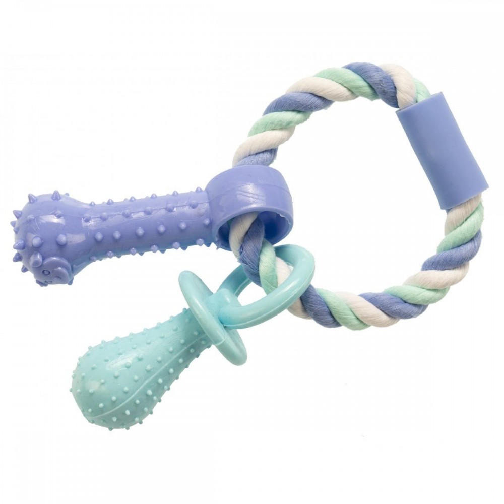 Іграшка для собак GimDog Дент Плюс мотузка / кільце з термопластичної гумою, 15см (G-80784)