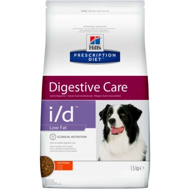 Лечебный сухой корм для собак при заболеваниях ЖКТ Hill's PD Canine I/D Low Fat