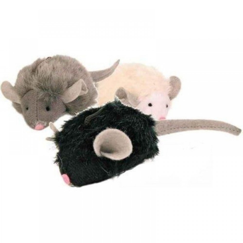 Іграшка для кішки Trixie мишка-пищалка з чіпом 6 см (4199)
