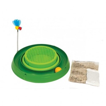 Іграшка для кота Catit 3in1 круглий лабіринт з кулькою і трав'яний грядкою (43002)