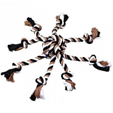 Іграшка для собак Trixie Denta Fun М'яч-канат з мотузками (32650)