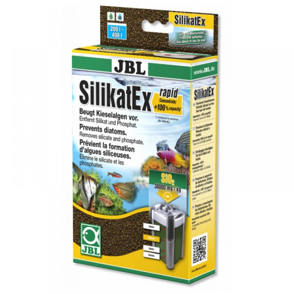 JBL SilicatEx Rapid – для удаления силикатов и борьбы с диатомовыми водорослями (62347)