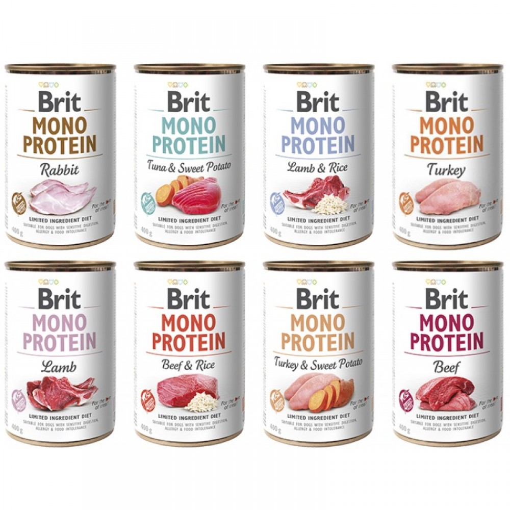 Консервы для собак Brit Mono Protein Dog, 400 гр