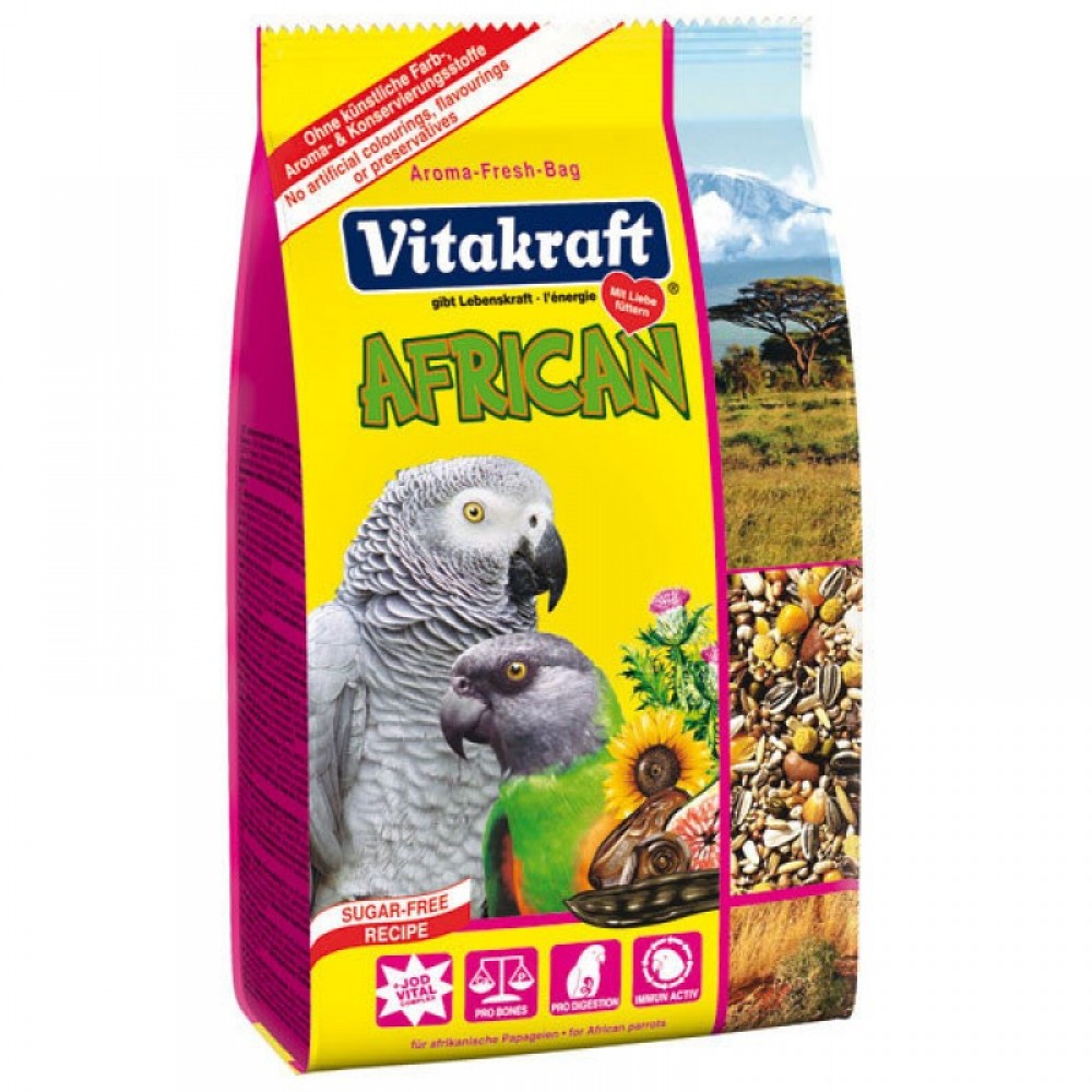 Корм для больших африканских попугаев Vitakraft, 750 г (21640)