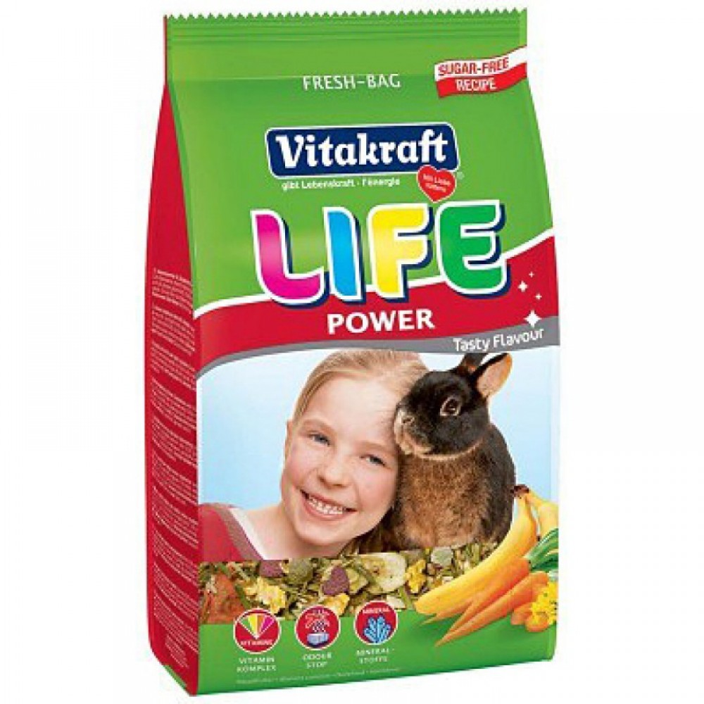 Корм для кроликів Vitakraft Life з бананом 600 гр (25119)