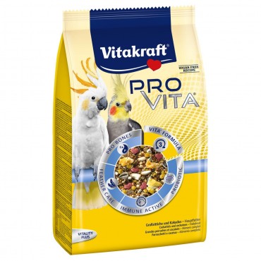 Корм с пробиотиком для средних попугаев Vitakraft Pro VITA 750 г (33741)