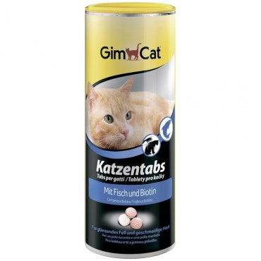 Лакомство для кошек GimCat Katzentabs рыба/биотин, 425 гр (G-409146)