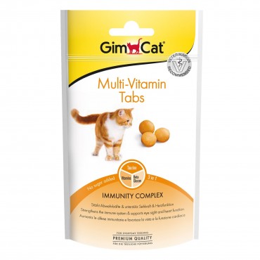 Ласощі для кішок GimCat Multi-Vitamin Tabs 40 г (мультивітамін) (G-418704)