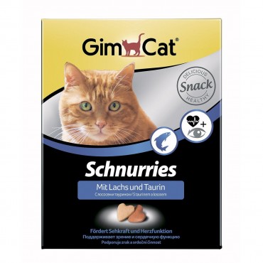 Ласощі для кішок GimCat Schnurries з лососем, 420 гр (G-409382)
