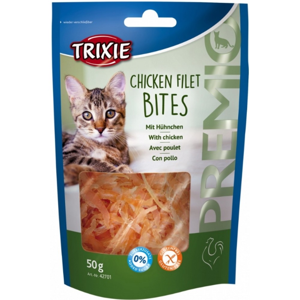 Ласощі для кішки Trixie Premio Chicken Filet Bites філе куряче, 50 гр (42701)