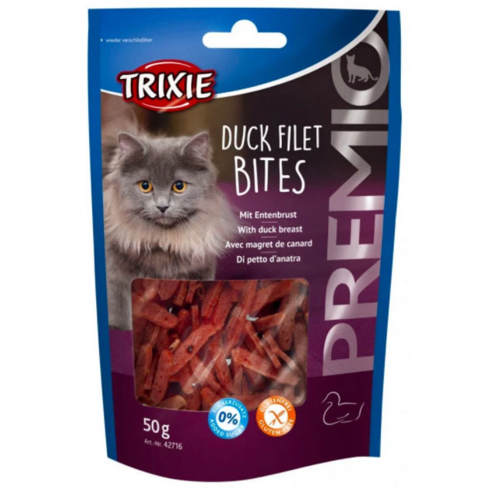 Ласощі для кішки Trixie Premio Duck Filet Bites філе качки, 50 гр (42716)