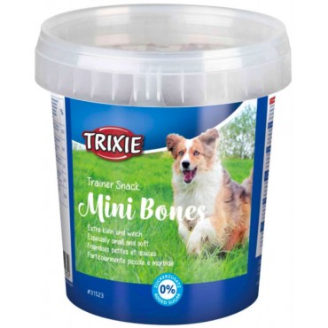 Лакомство для собак Trixie Mini Bones пластиковое ведро, 500 гр (31523)