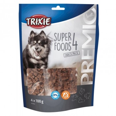 Ласощі для собак Trixie PREMIO 4 Superfoods з куркою, качкою, яловичиною і бараниною, 400 гр (31854)