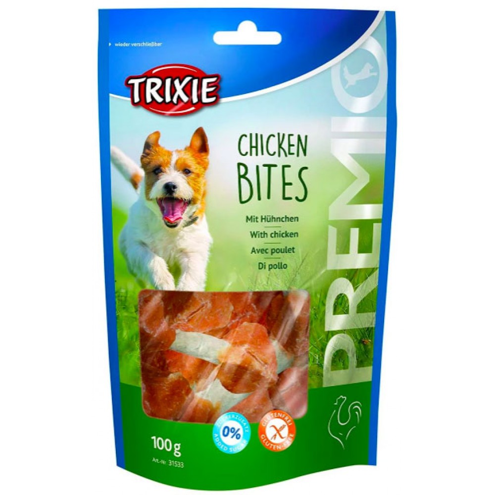 Ласощі для собак Trixie PREMIO Chicken Bites курячі гантелі, 100 гр (31533)