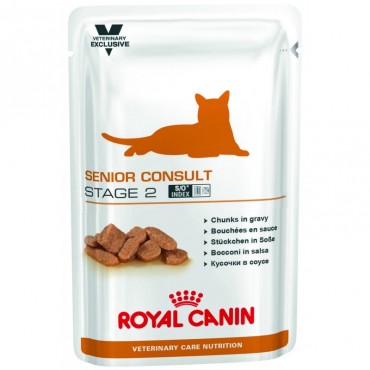 Лечебные консервы для кошек Royal Canin SENIOR CONSULT STAGE 2 CAT Pouches 0,1 кг