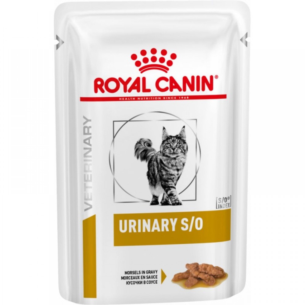 Лікувальні консерви для кішок Royal Canin URINARY S / O CAT pouches (шматочки в соусі) 0,085 кг