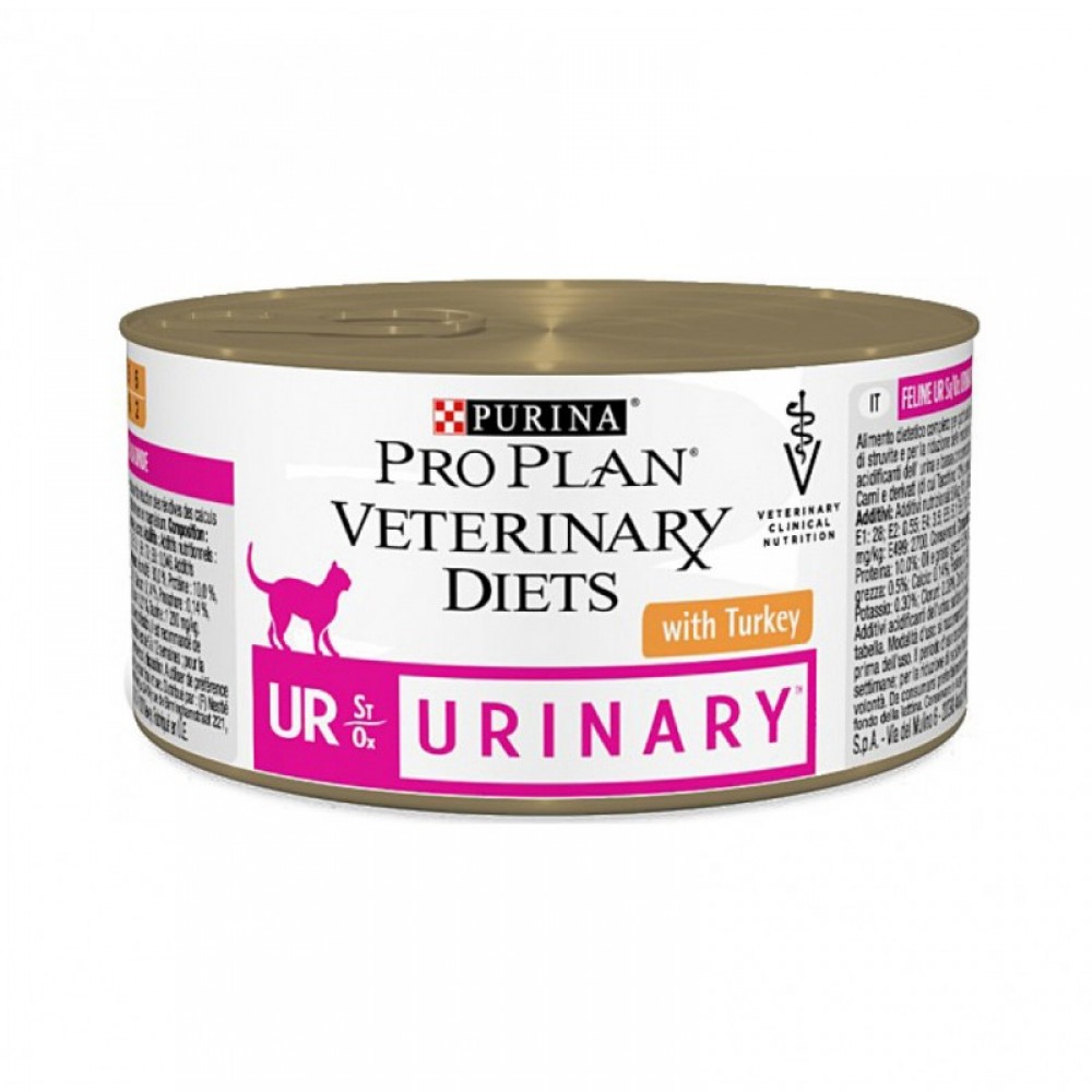 Лечебные консервы для кошек с мочекаменной болезнью Purina Veterinary Diets UR 195 гр