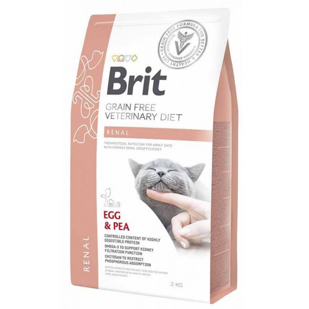 Лечебный сухой корм для кошек при почечной недостаточности Brit GF Veterinary Diets Cat Renal