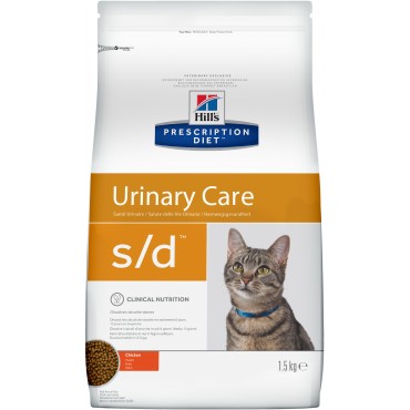 Лечебный сухой корм для кошек с мочекаменной болезнью Hill's PD Feline S/D