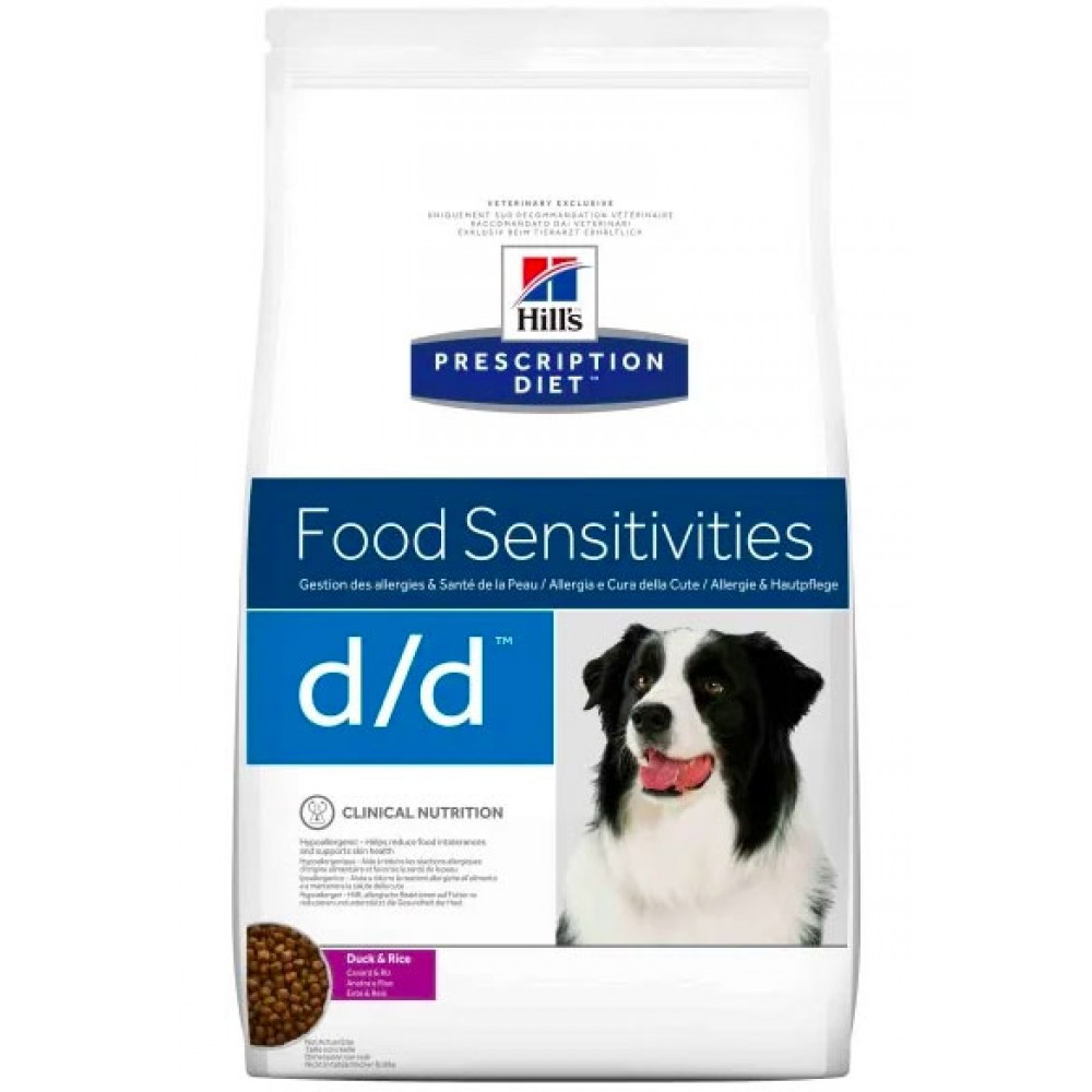 Лечебный сухой корм для собак Hill's Prescription Diet Canine D/D Duck and Rice