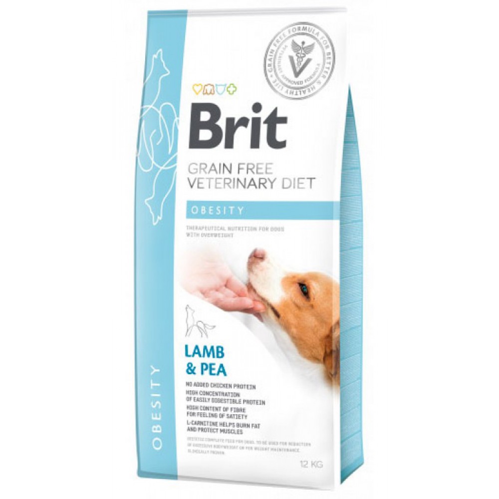 Лікувальний сухий корм для собак з надмірною вагою Brit GF VetDiets Dog Obesity