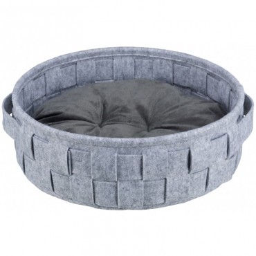 Лежак для собак и кошек Trixie Lennie плетеный серый