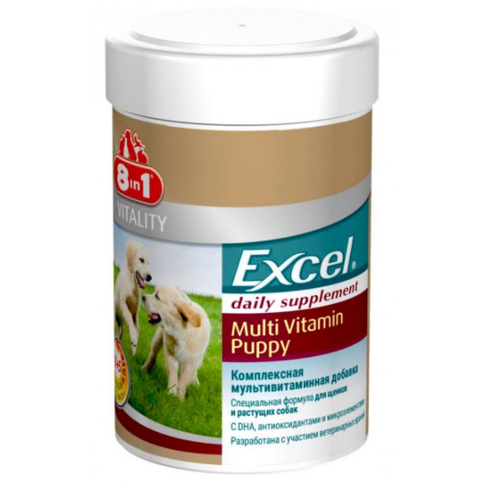 Мультивитамины для щенков 8in1 Excel Multi Vit-Puppy 100 таб (660433 /108634)