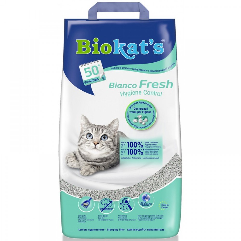 Наполнитель для туалета кошки Biokat's Bianco Fresh