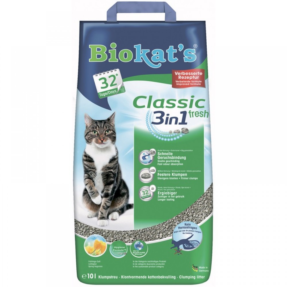 Наполнитель для туалета кошки Biokat's Fresh (3in1)
