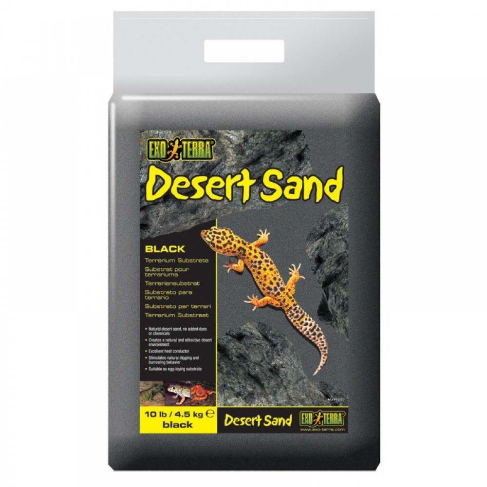 Песок черный для рептилий Exo Terra Desert Sand Black 4,5 кг (PT3101)	