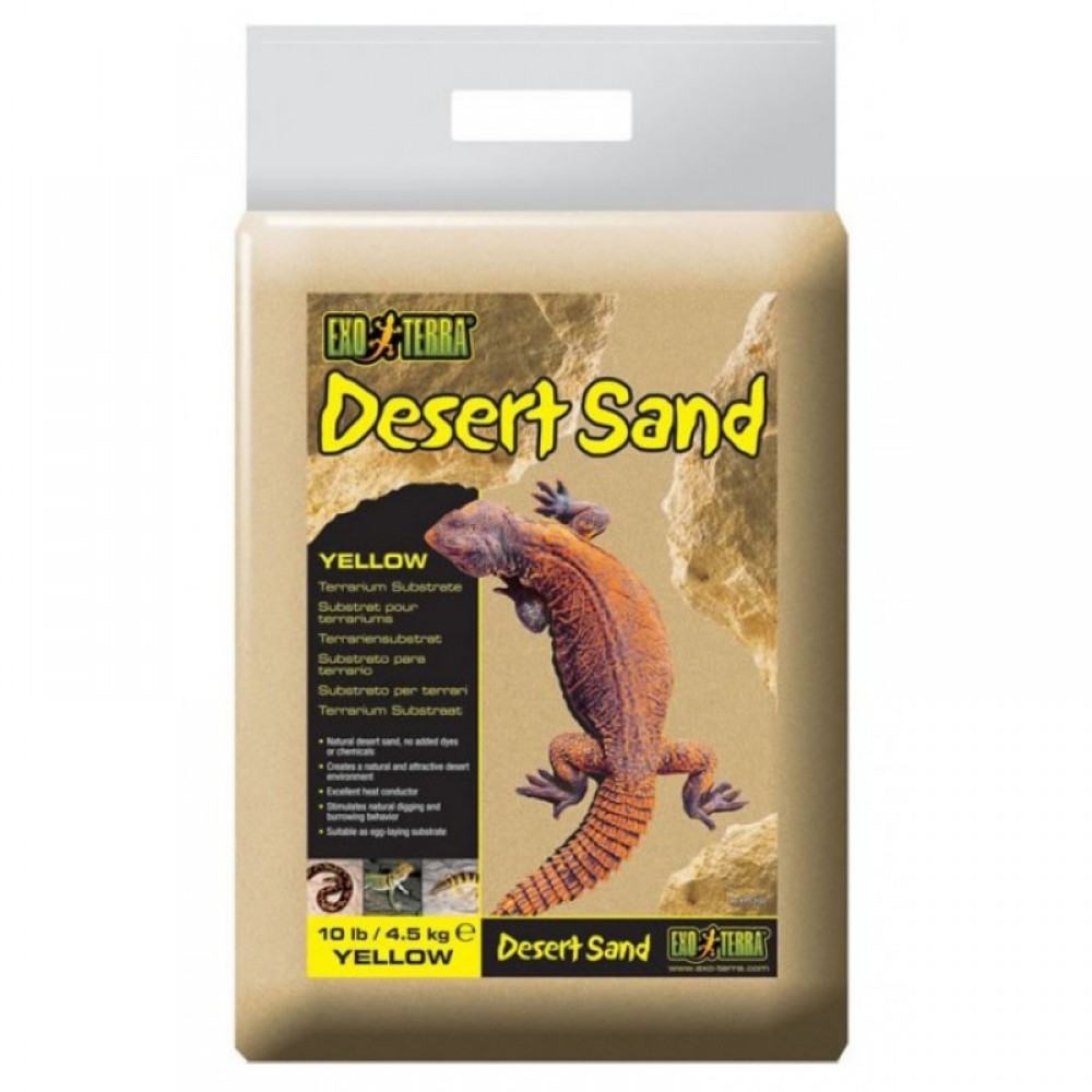 Песок желтый для рептилий Exo Terra Desert Sand Yellow 4,5 кг (PT3103)