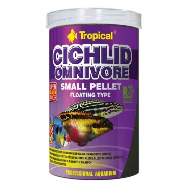 Сухий корм для цихлид Tropical Cichlid Omnivore Small Pellet 1 л/360 гр (60956)
