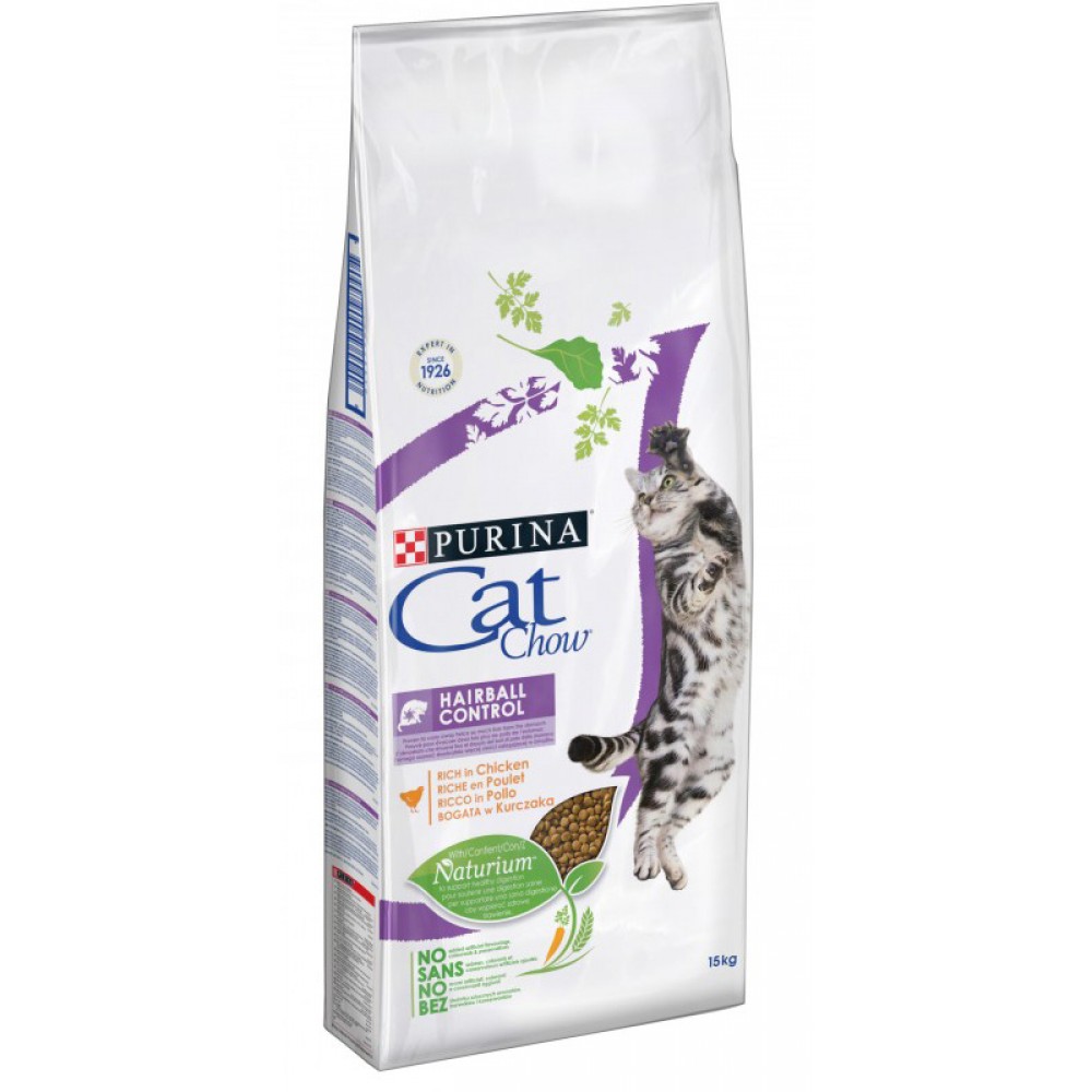 Сухой корм для кошек с эффектом вывода шерсти Purina Cat Chow Hairball Control