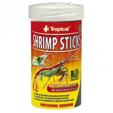 Сухий корм для креветок і раків Tropical в паличках Shrimp Sticks, 100 мл (63363)