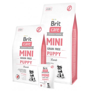 Сухой корм для щенков малых пород Brit Care GF Mini Puppy Lamb