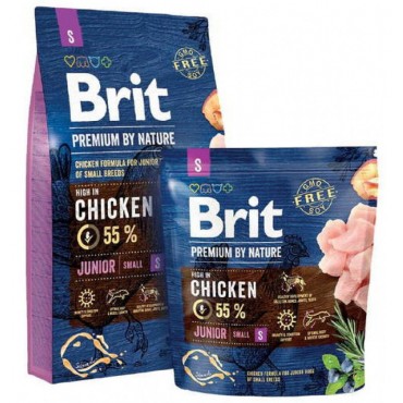 Сухий корм для цуценят дрібних порід Brit Premium Dog Junior S