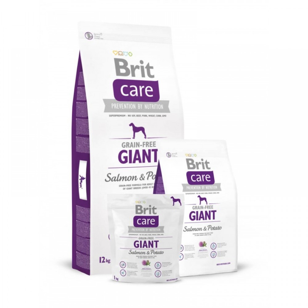 Сухий корм для собак Brit Care GF Giant Salmon and Potato 12 кг