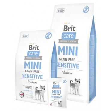 Сухой корм для собак малых пород c чувствит. пищеварением Brit Care GF Mini Sensitive