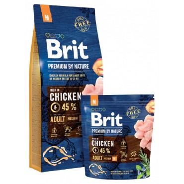 Сухий корм для собак середніх порід Brit Premium Dog Adult M