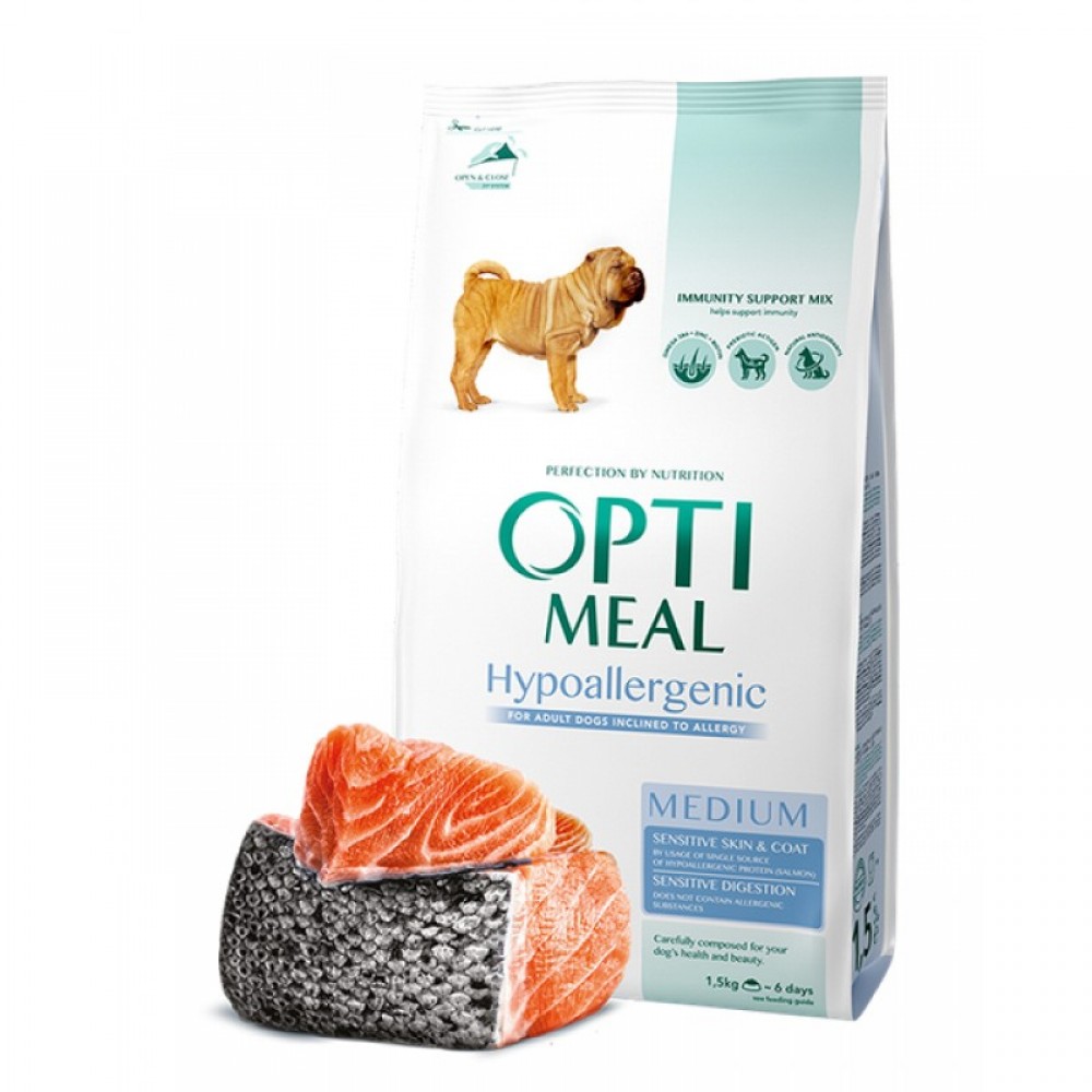 Сухий корм для собак середніх і великих порід Optimeal Dog Adult Medium Hypoallergenic