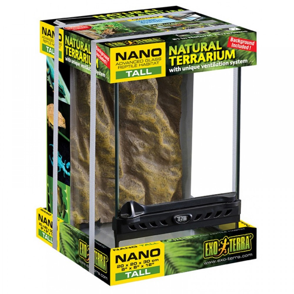 Террариум стеклянный Exo Terra 20х20х30 см Nano (PT2601)