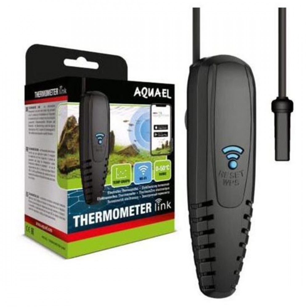 Умный электронный термометр для аквариума и террариума Aquael Thermometer Link c Wi-Fi (122583)