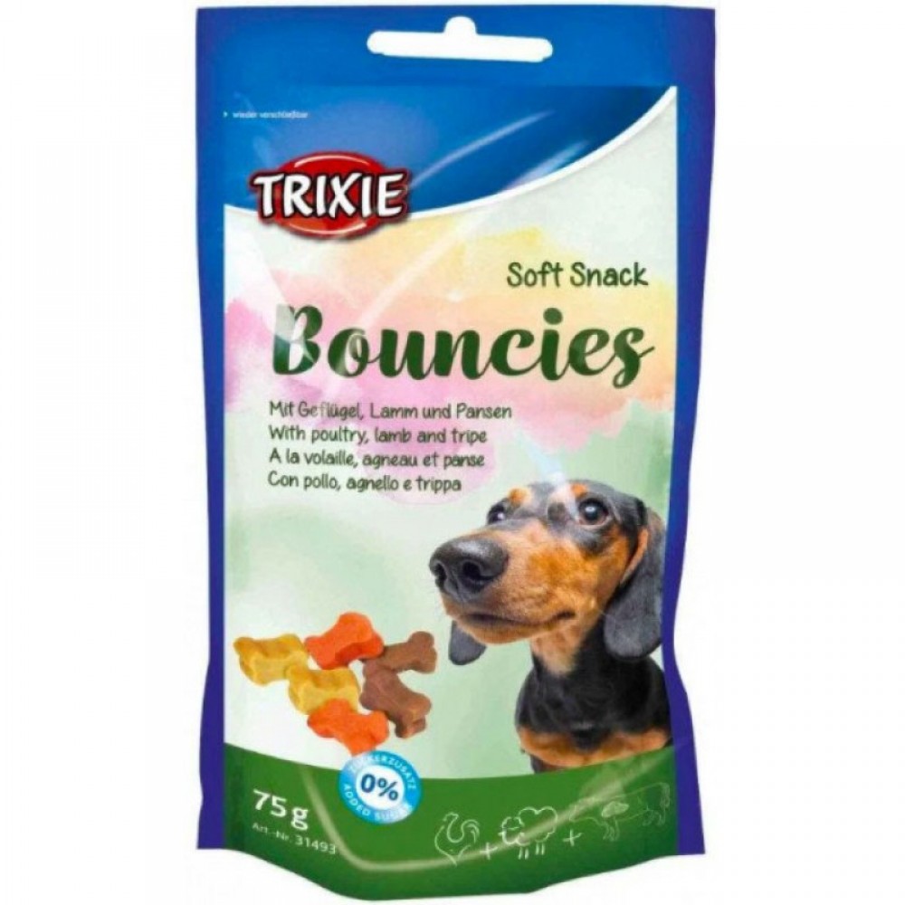 Вітамінне ласощі для собак Trixie Bouncies ягня, шлунок 75 гр (31493)