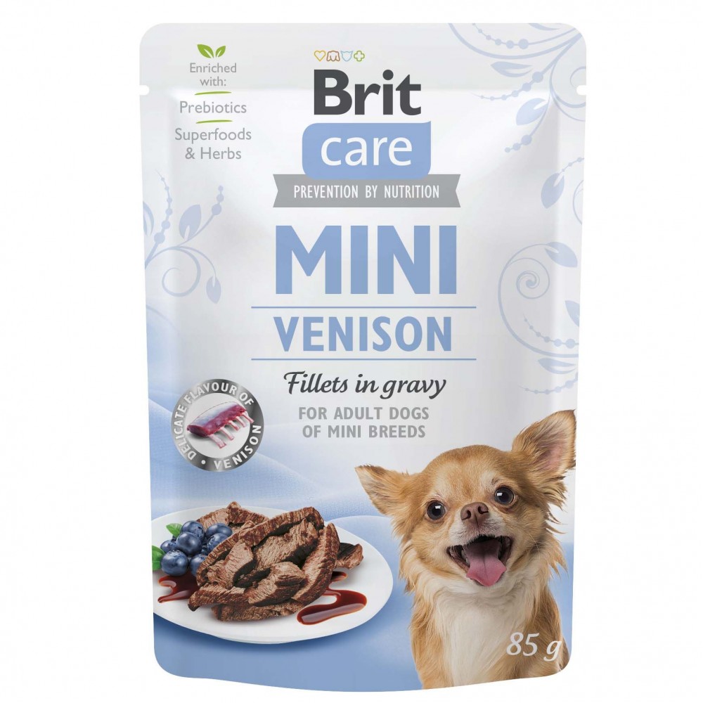 Влажный корм для собак Brit Care Mini pouch 85 г филе в соусе (дичь) (100220/4456)