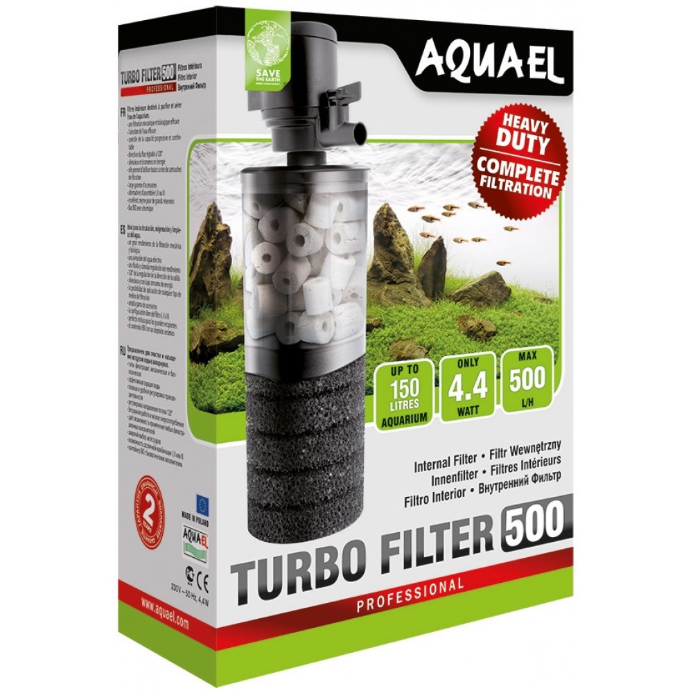 Внутренний фильтр для аквариума Aquael Turbo Filter 500 (109401)