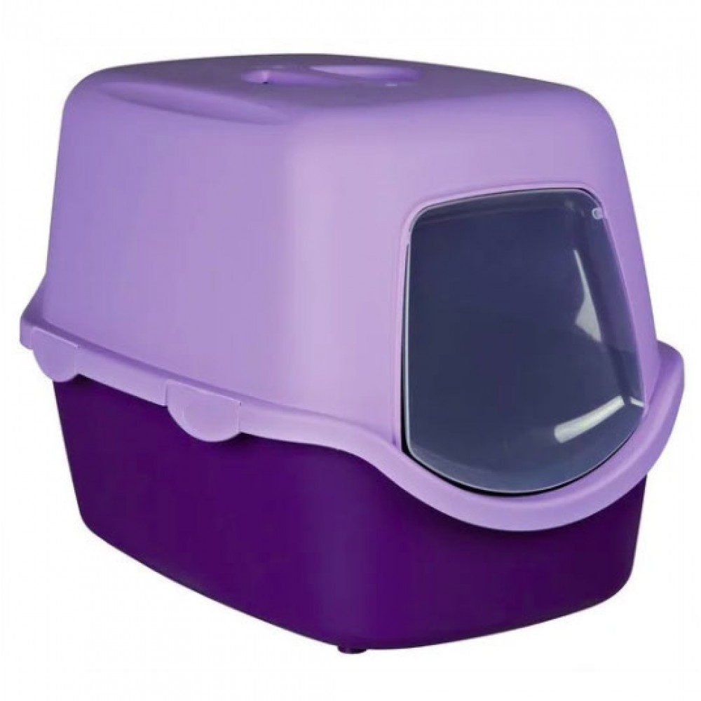 Закрытый туалет для кошек Trixie Vico Litter Tray фиолетовый/сиреневый (40274)