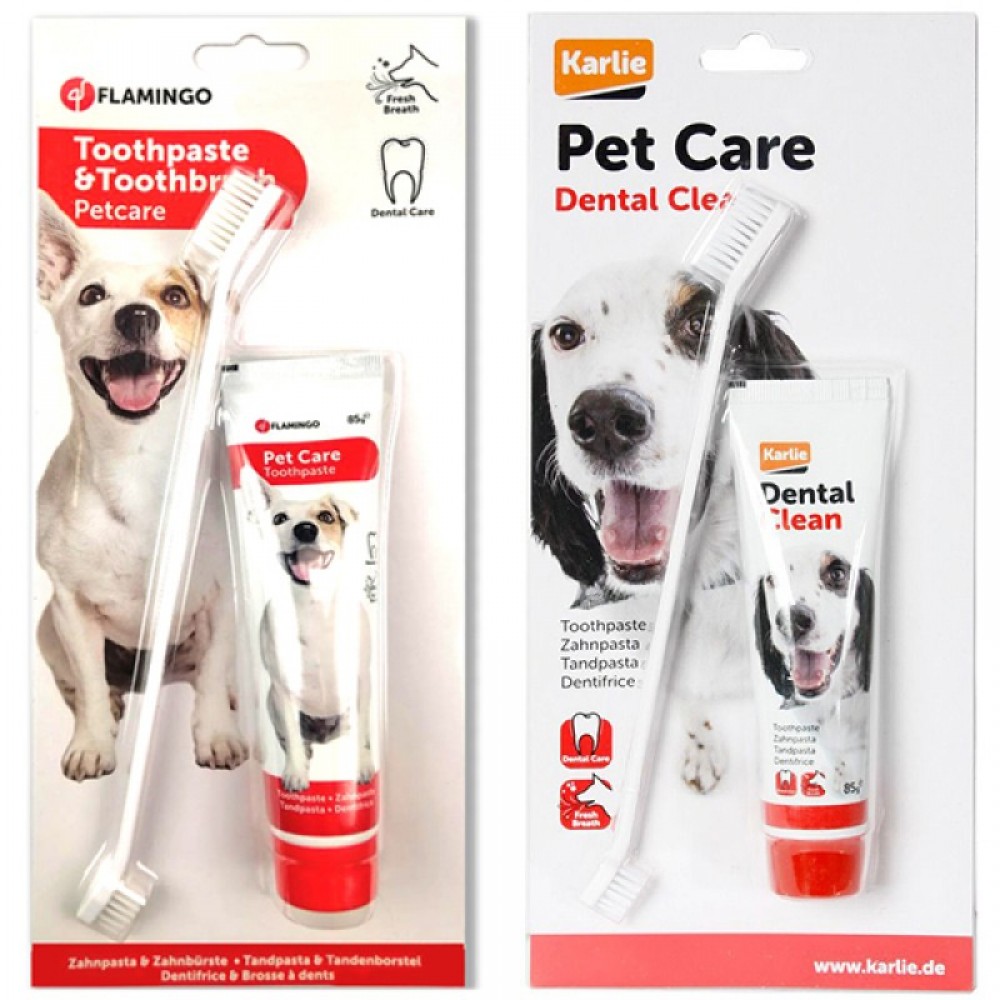 Зубная паста и щетка для собак Flamingo Petcare Toothpaste + Toothbrush (510955)
